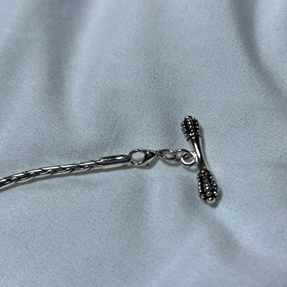 COPY - Authentic Davinci Silver Blue Heart Charm Bracelet - Picture 3 of 4